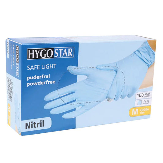Hygostar Gant nitrile "SAFE LIGHT", Bleu